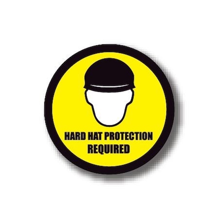 Ergomat 32in CIRCLE SIGNS - Hard Hat Protection Required DSV-SIGN 1024 #0144 -UEN